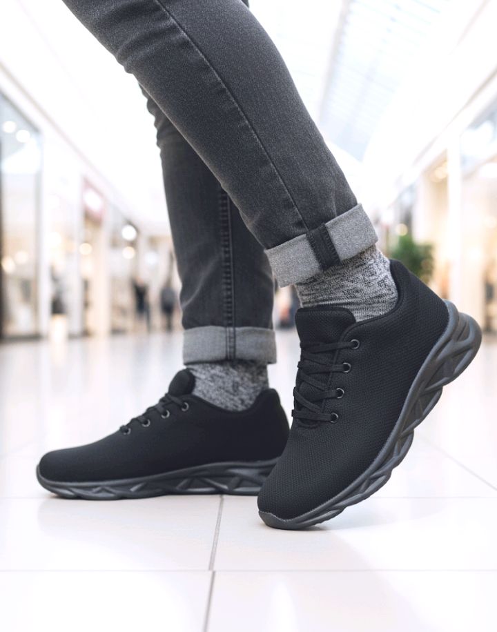 Men's Fashion Tennis black Shoes For Men Breathable Casual Shoes Men's shoes 2024 new small black men's shoes the trendy all-match sneakers for students white casual shoes men's shoes