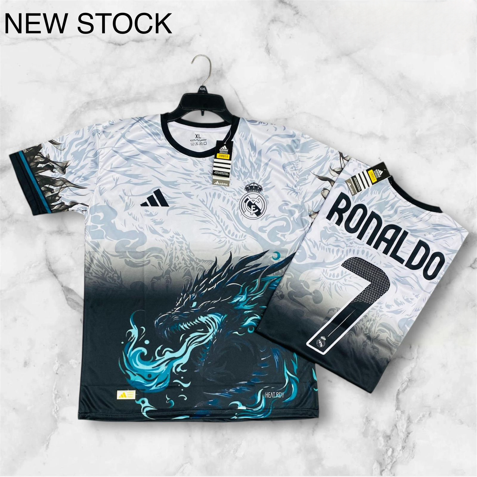 Real Madrid Dragon Design Special Edition For Men Ronaldo#7 Premium Quality Dri-fit 100% Polyester