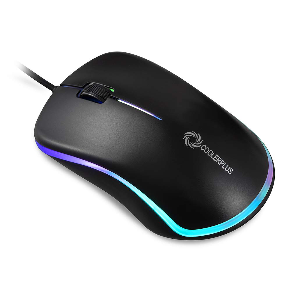 rgb mouse cooler plus fc 112 optical usb mouse rgb 1000 dpi Easy Click for Office and Home, 1000DPI, Premium and Portable,Compatible with Windows PC, Laptop, Desktop