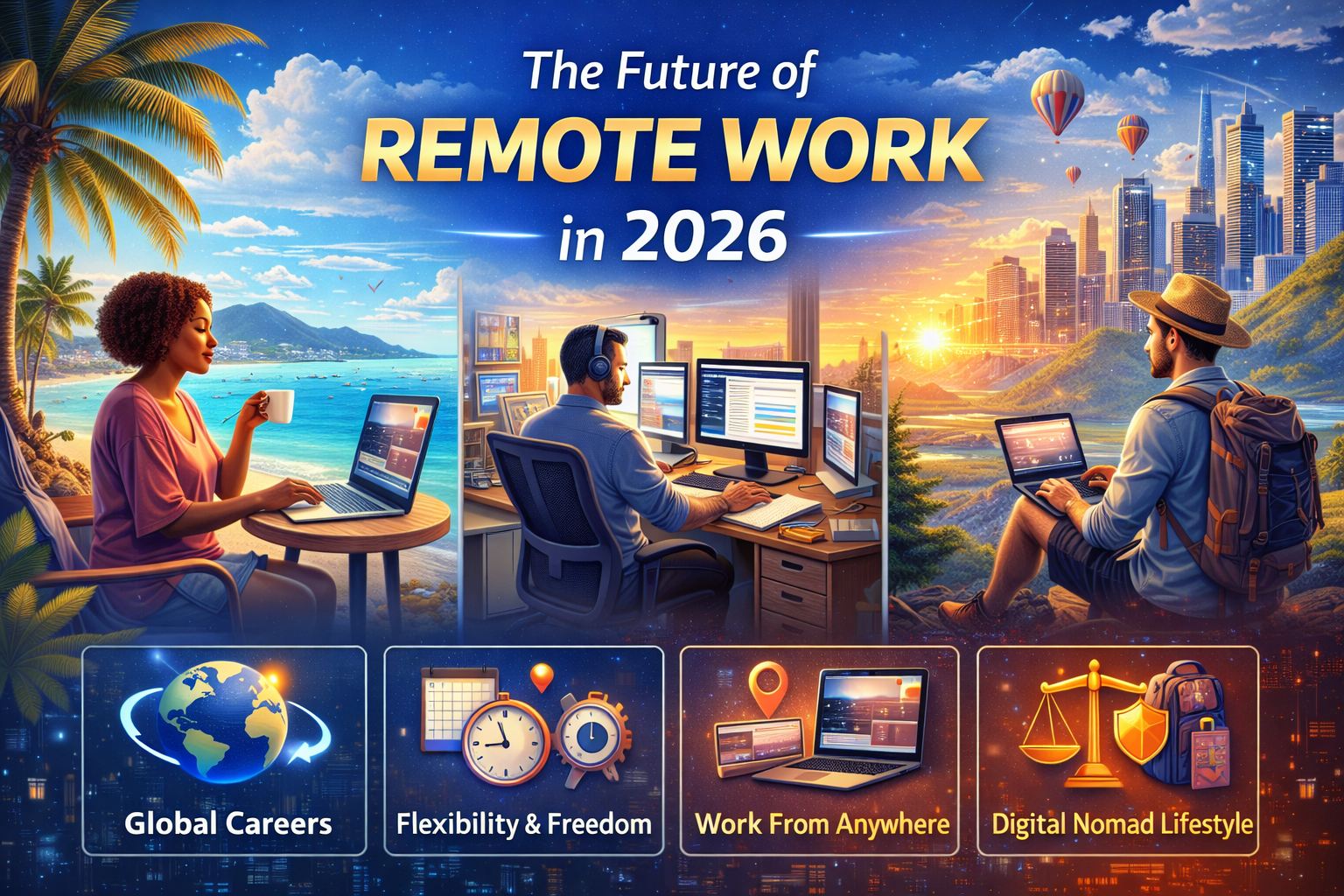 The Future of Remote Work in 2026 – Global Careers Without Geographic Limits