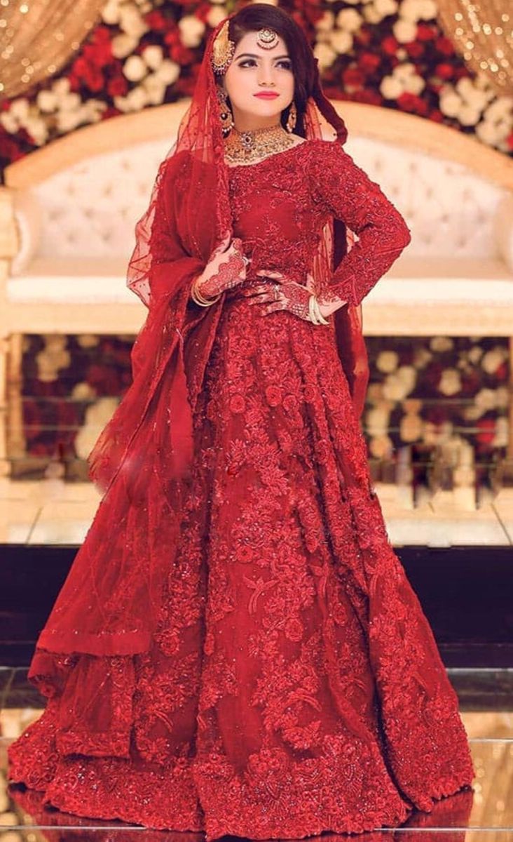 open lace back dress Buy Pakistani Wedding Party Dress for Ladies Online – Nameera by Farooq main image 0