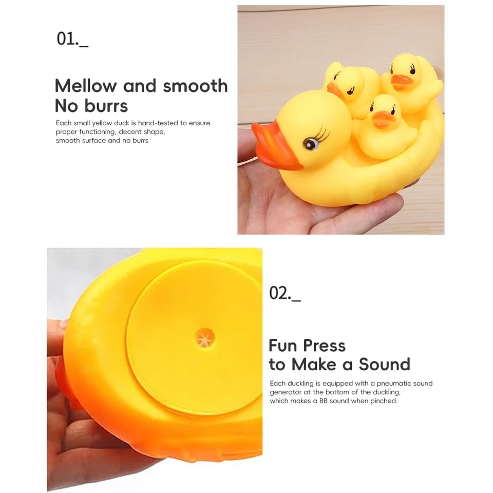 Yellow Duck Family Bath Toys