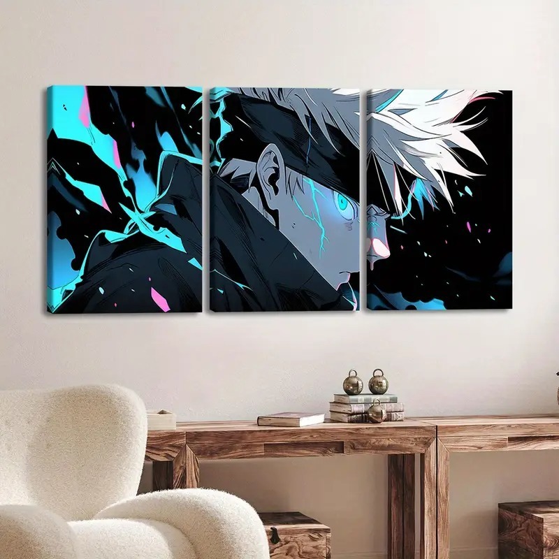 Set of 3 Anime Wall Art