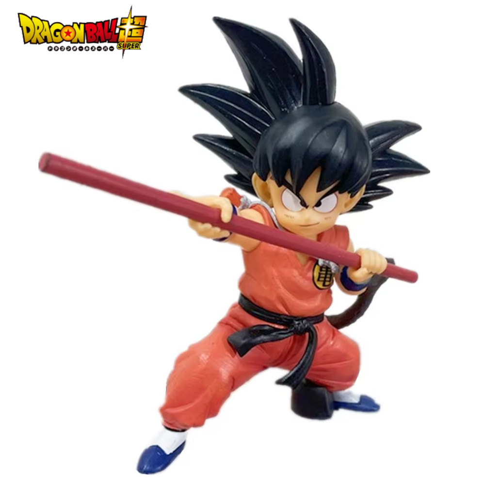 Hot 14cm Dragon Ball Anime Figure Son Goku Childhood Action Figure PVC Model Toy Statue Doll Collection Decoration 