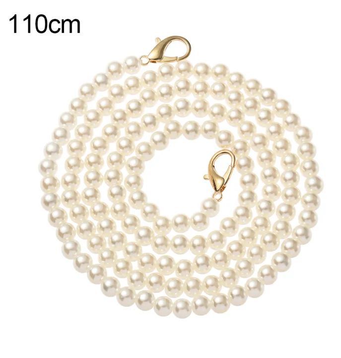 Handbag Replacement Big Pearls Chain Shoulder Bag Strap DIY Purse Chains Handles New Bag Accessories