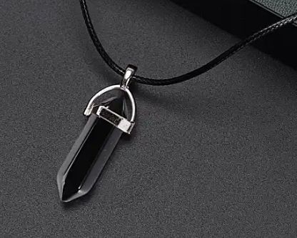 3PS/HOT SELLING  JEWELRY DEAL FOR MEN /WOMEN -TOP FASHION HIGH QUALITY SIX SIDED NATURAL BLACK PERSIAN STON PANDANT/ LOKCKET +STAINLESS STEEL BLACK TITANIUM HEART BEAT RING+ NATURAL BLACK BEADS BRACLET FOR BOYS AND GIRLS -FASION JEWELRY FOR UNISEX
