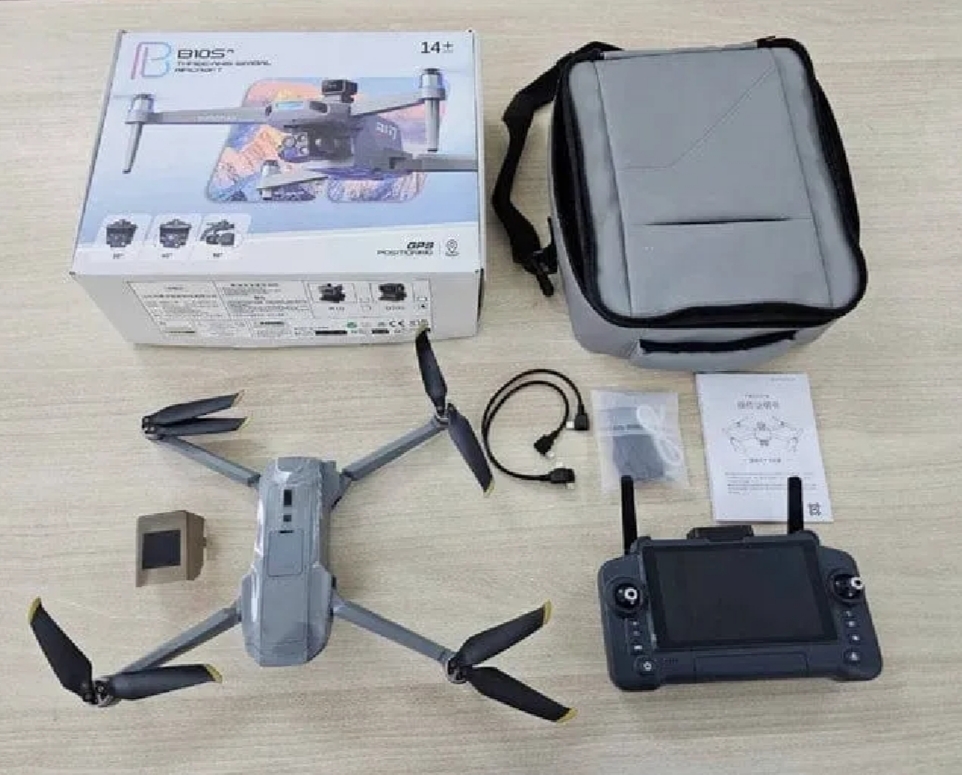 B10S GPS Touch Screen Foldable Camera Drone with 3-Axis Gimbal | Brushless Motor HD Camera Drone | Smart Flight & Stable Aerial Photography