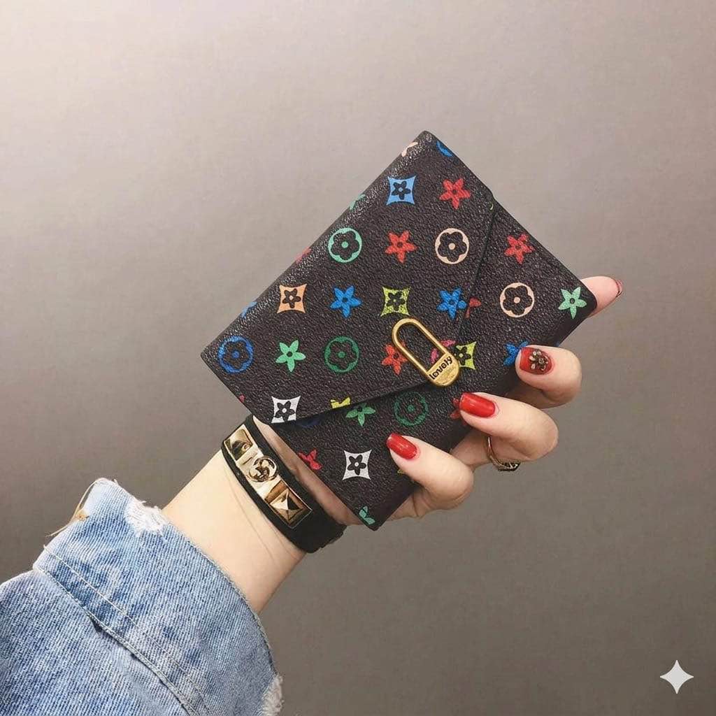 Crocodile Pattern PU Leather Tri-Fold Wallet
