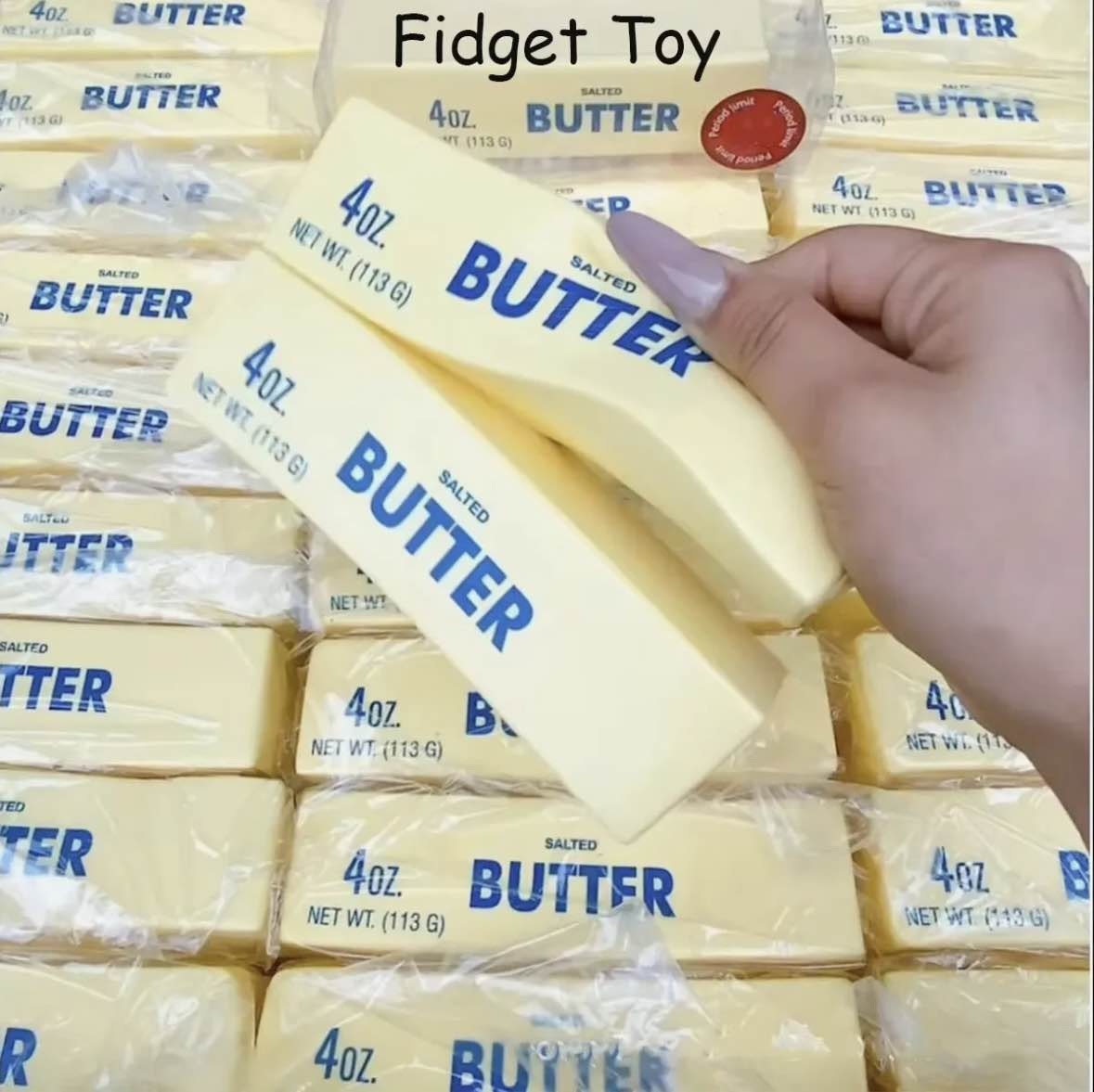 Butter Stick Milk Strip Squishy Toy Slow Rebound Soft Squeeze Stress Relief Toy