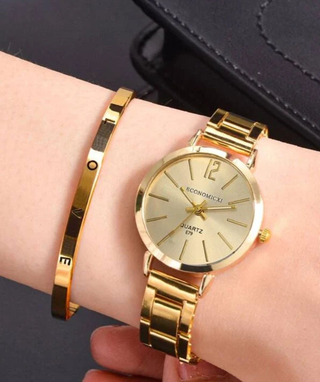 Watch - Fashion Square Watch Women Silver Watches Stainless Steel Band Quartz Wristwatches Ladies with bracelet set | Round watch | Rectangular Watch