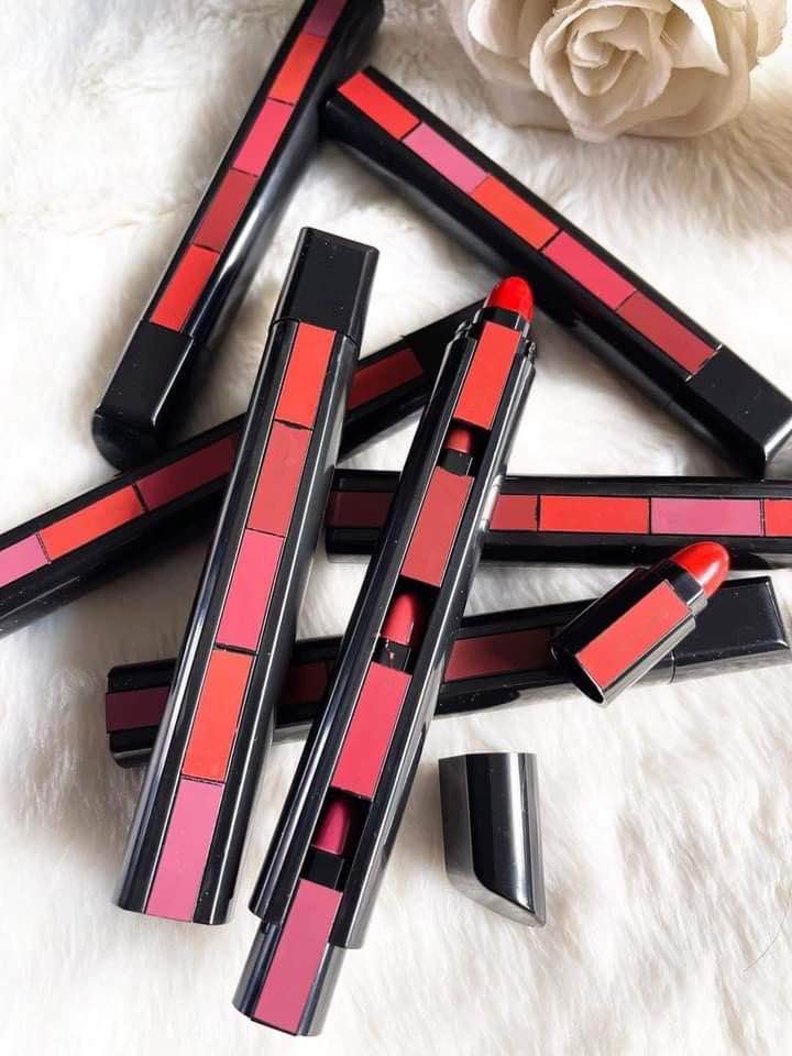Five in one lipsticks adjustable, beautiful colors semi permanent