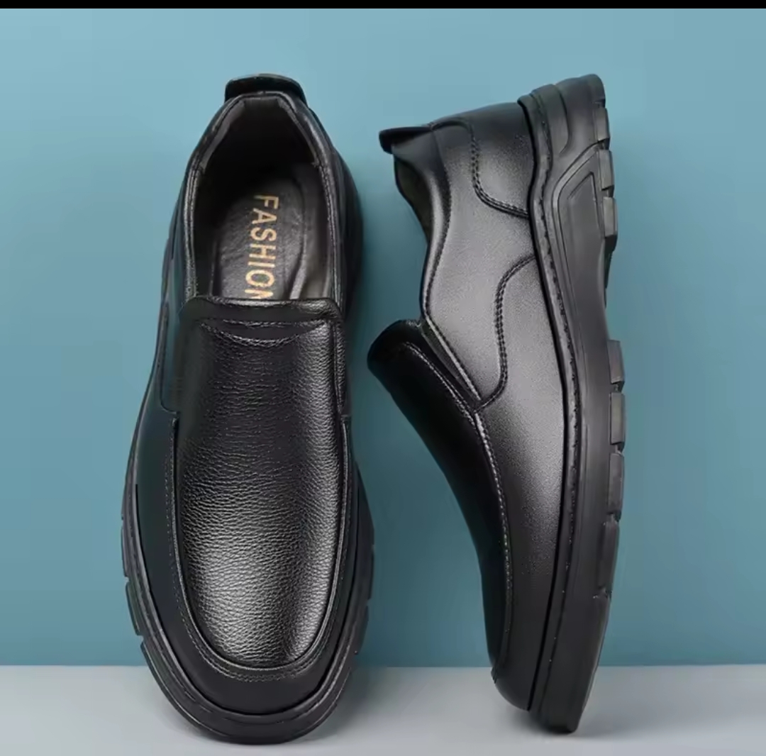 Men's Fashion Formal Slip On Loafers Leather Office Business Shoes Comfortable Lightweight Walking Dress Shoes for Daily Use