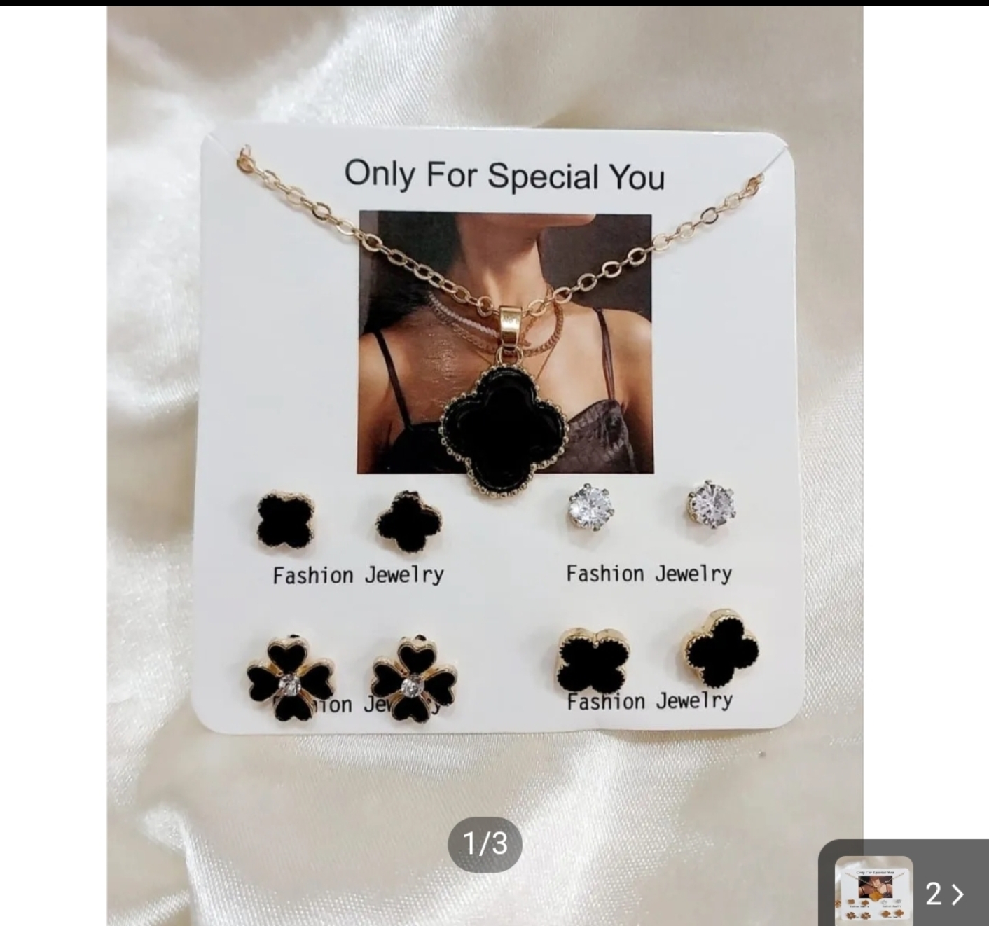 pack of four pairs of earrings with necklace for ladies and girls enhanced your beauty