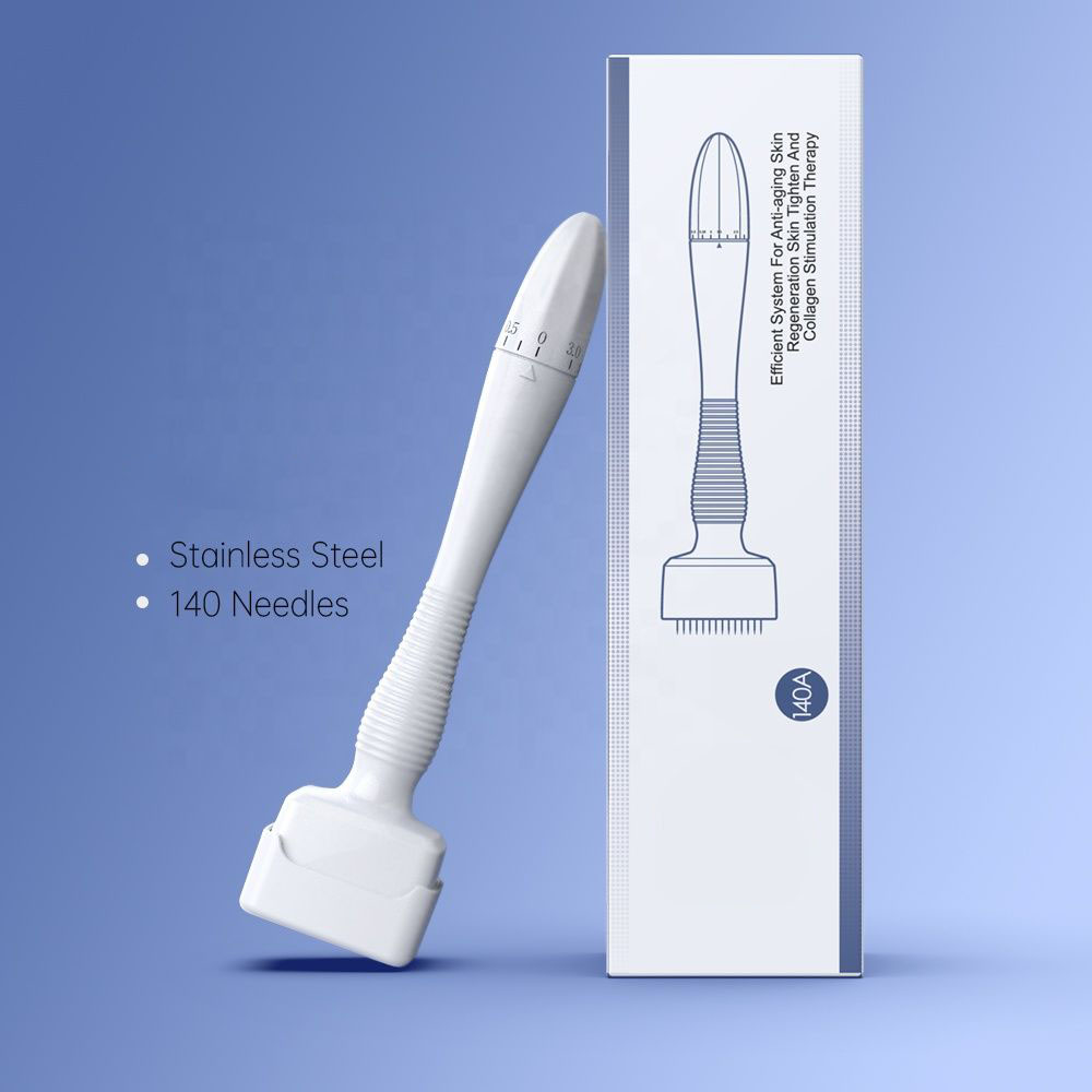 Adjustable Dermastamp Microneedle 140Pins 0.2mm Skin Care Tool for Facial/Hair