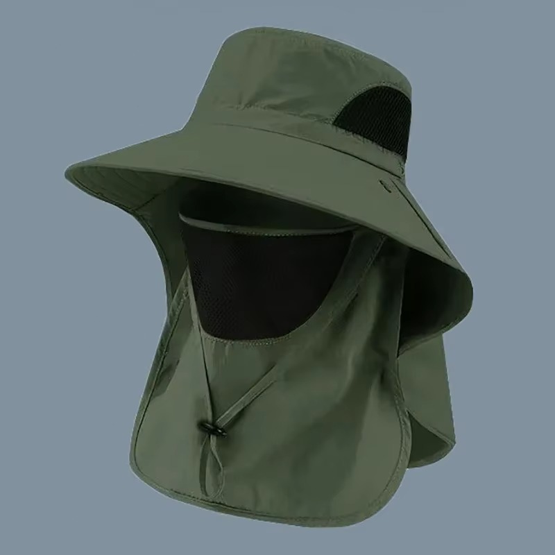 Outdoor Unisex Summer UV Protection Fishing Hat Breathable Sunshade Cap