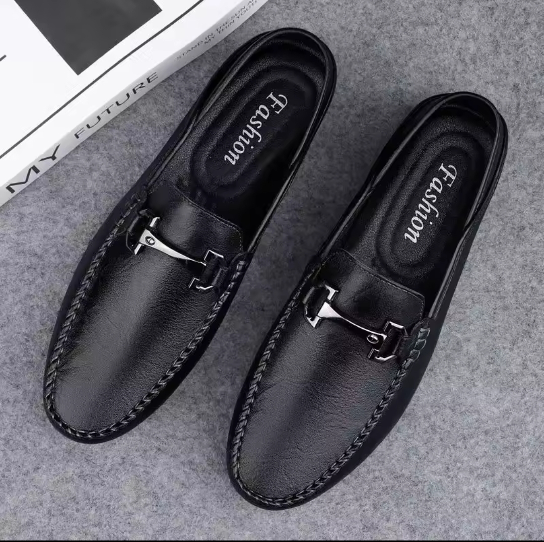 Luxury Men's Loafers Shoes Black Brown Color | Trendy Leather Style Slip On Shoes | Comfortable Non Slip Sole Formal Casual Shoes For Men | Perfect Footwear For Office, Wedding & Daily Use
