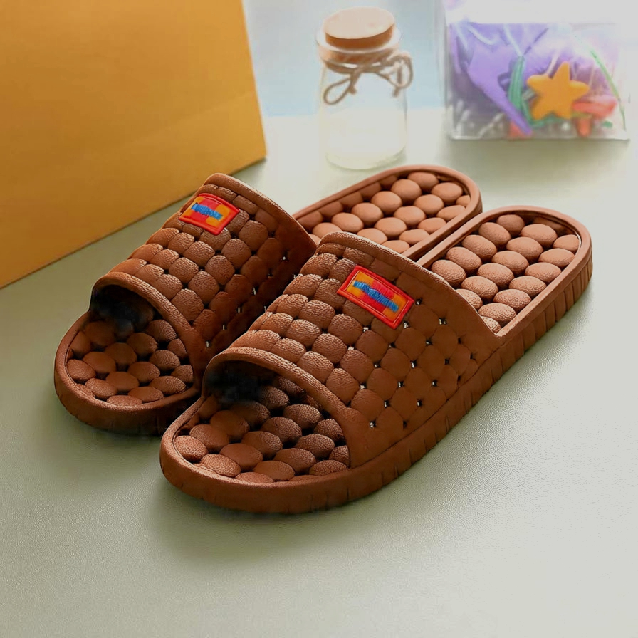 Anti-Slip Bathroom Slippers Water Resistance Casual House Flip Flops & Slides for Men & Women