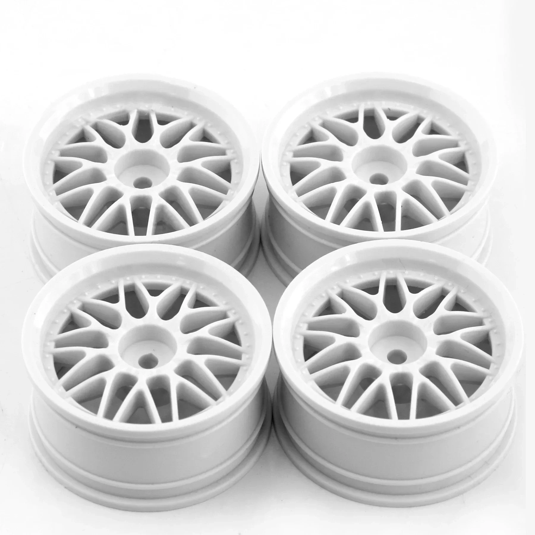 4PCS 52mm 1/10 RC Drift Wheel Rims Hubs for Tamiya XV02 Kyosho HSP HPI Sakura Traxxas RedCat, On-Road Racing