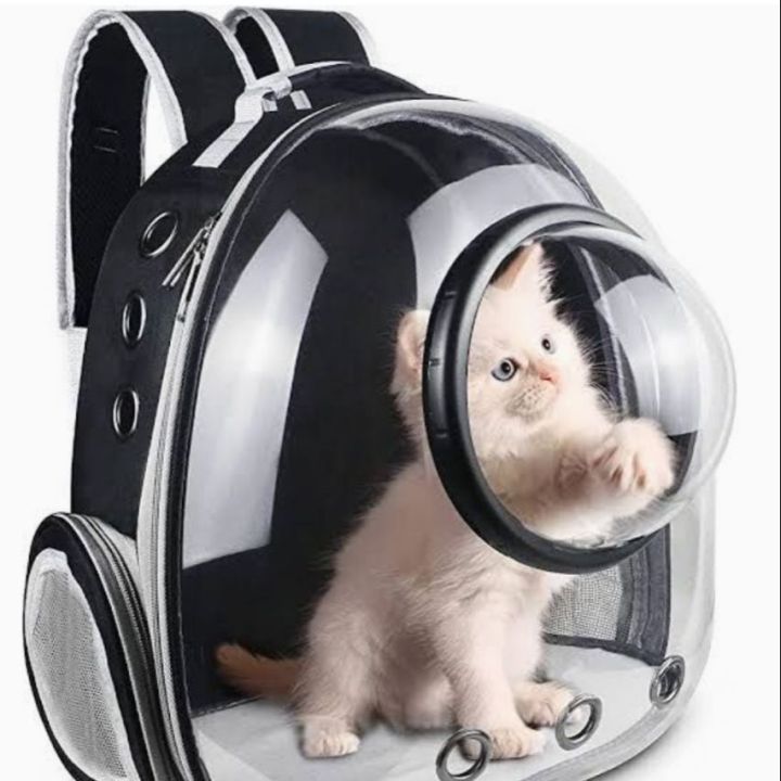 Cat Backpack Carrier - Bubble - ,Large Transparent Pet Backpack Bag - ,Portable - Ventilated Carry Backpack for Cat - Small Dog - Airline Approved Waterproof Pet Carrier Bag - For Hiking Outdoor Use ( MULTI COLOUR )
