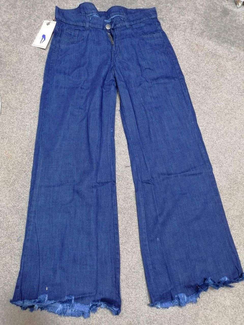Ladies` jeans trousers Color navy - RESERVED - WG788-59J