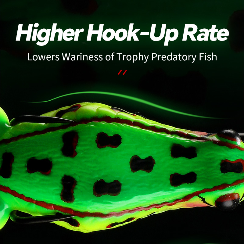 WEIHE 1pcs 2nd Generation Frog Lure 12cm 25g, Artificial Bait for Snakehead Fishing