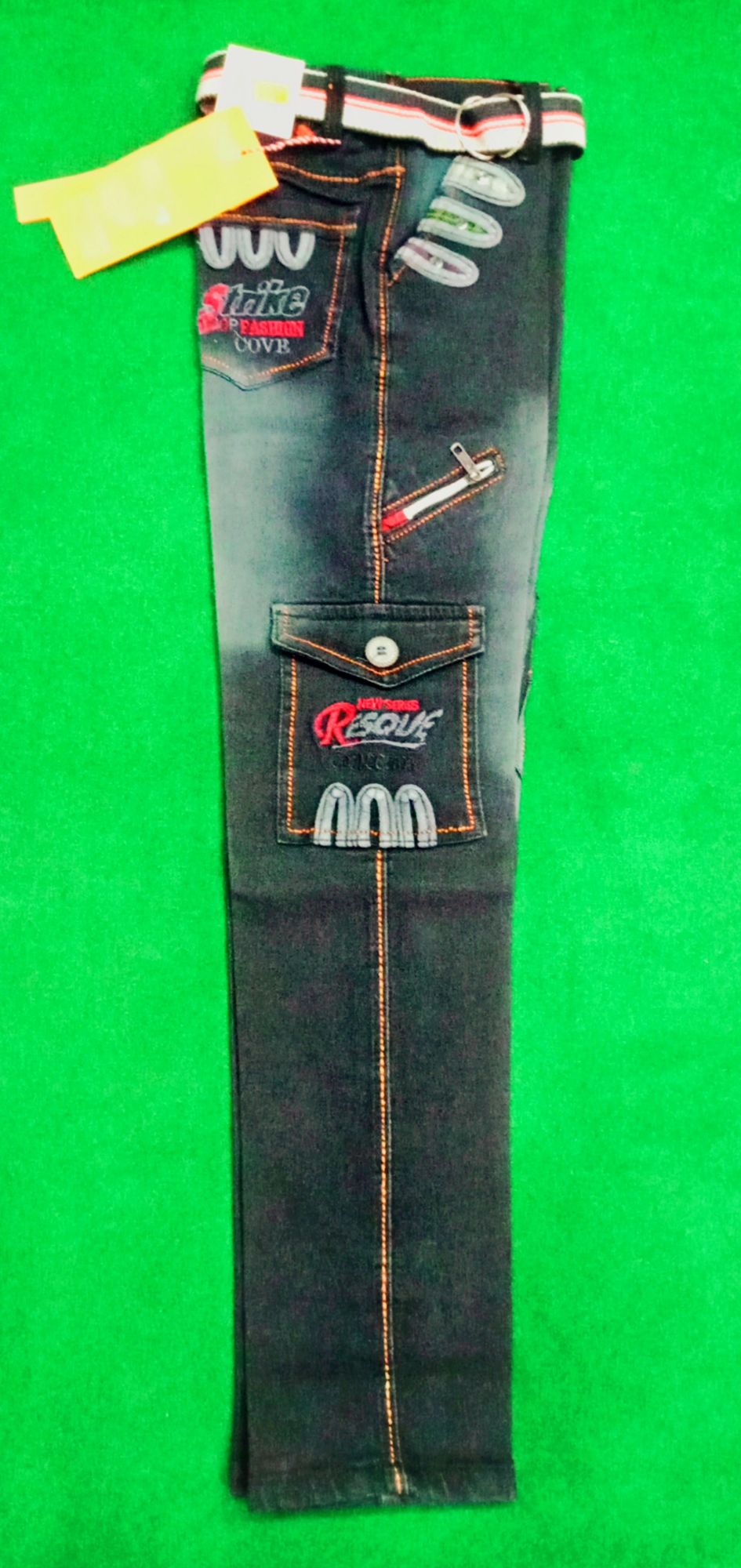 boys pants stitch jeans 36' inch length 