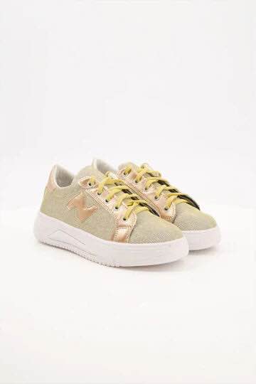 Pink Fashionable Glitter Sneakers for Womens