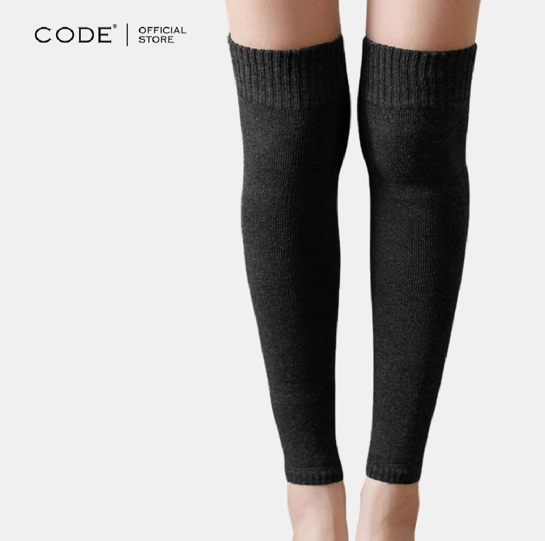 1 pair Winter Leg Warmers Women Winter Knee High Knit Boot Cuffs Solid Color Knee Socks Thick Leg Warmers Long Socks Foot Warmers