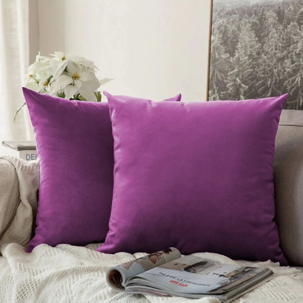 Plain Velvet Cushion Cover By ChoiceNow