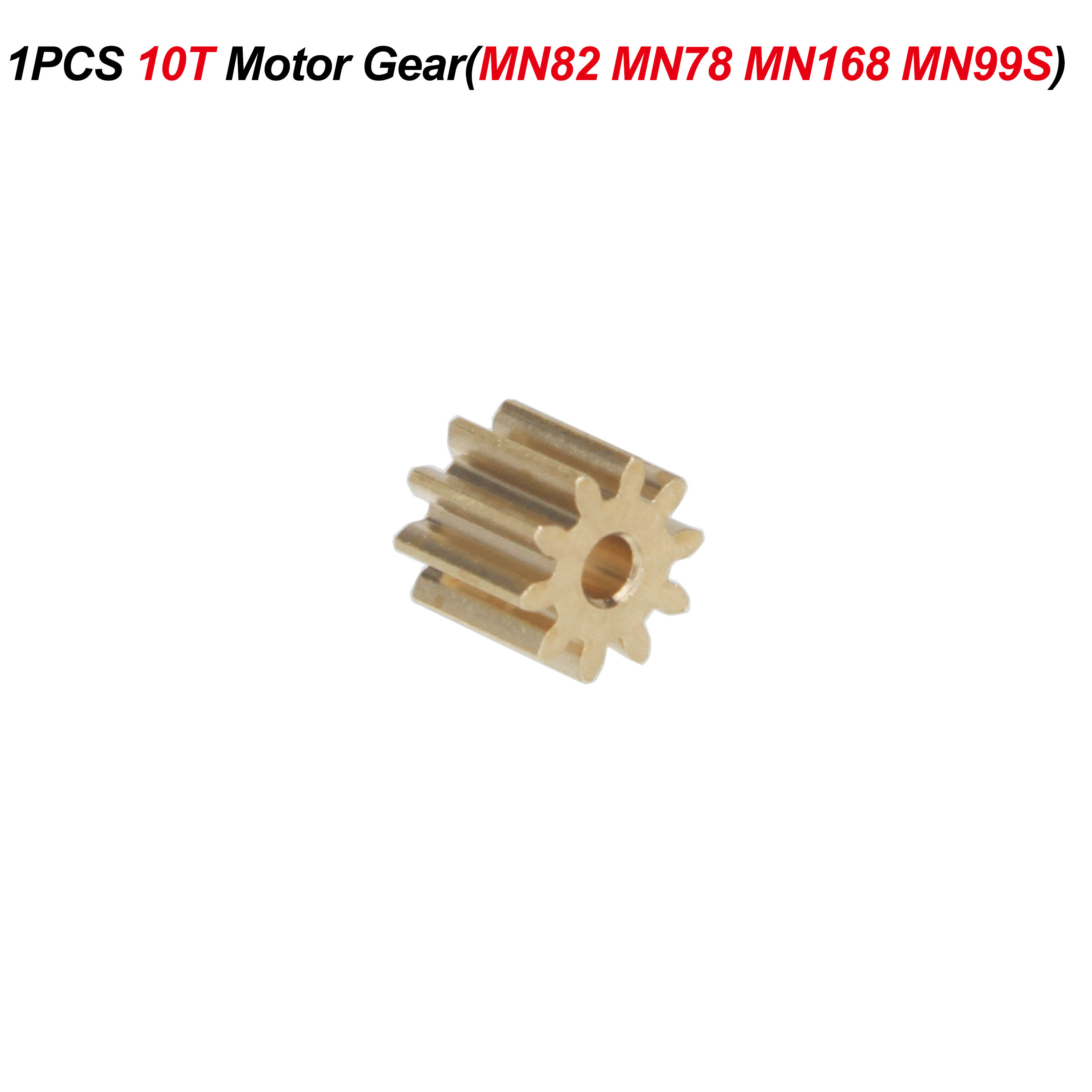 Metal Gear 10T 14T Copper Motor Pinion M0.6 for RC Car Crawler MN Model MN82 MN78 MN99S MN168 MN86 MN128 Motor Parts Accessories