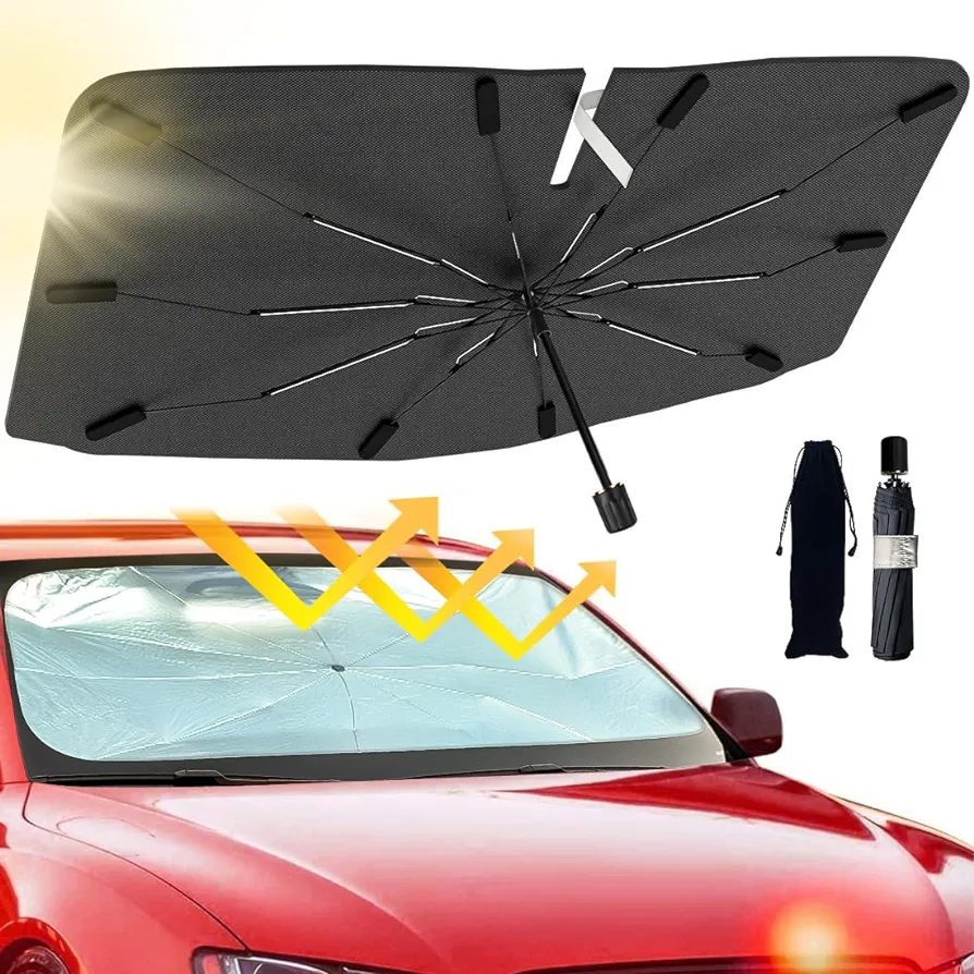 Car Windshield Sun Shade Umbrella - Foldable Car Umbrella Sunshade Cover UV  Block Car Front Window (Heat Insulation Protection) for Auto Windshield  Covers Trucks Cars (Large) | Daraz.pk