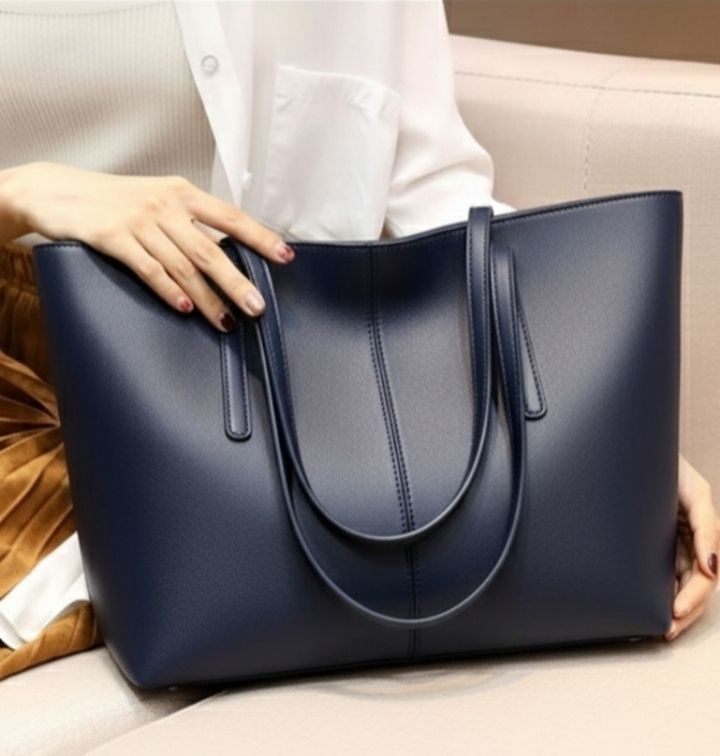 Stylish Premium Leather Tote Bag – Office & Travel Use