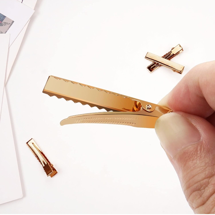 10/20 pcs Metal Alligator Hair Clips Pins Flat Top with Teeth for DIY Hairpins Headdress