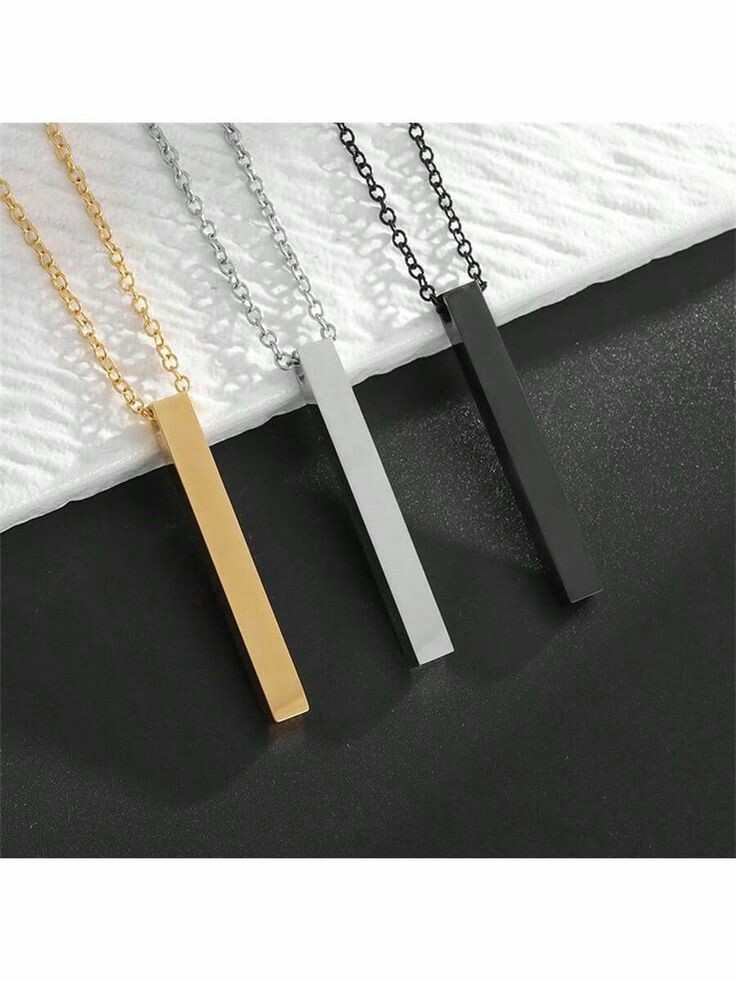 PACK OF 01 PREMIUM QUALITY SUPER FINE ITALIAN BAR LOCKET FOR MENS AND WOMENS NEW ELEGANT DESIGN
