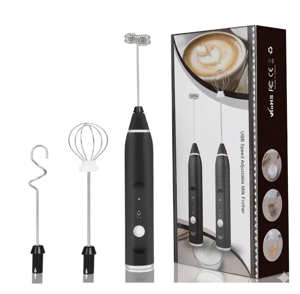 Rechargeable Milk Frother Beater