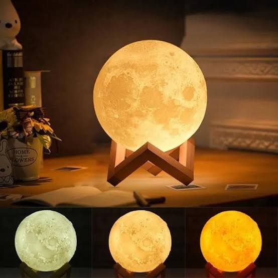 Salt Lump LED Moon Light Lamp Lunar Light Lamp Study Lamp Bedroom Led
