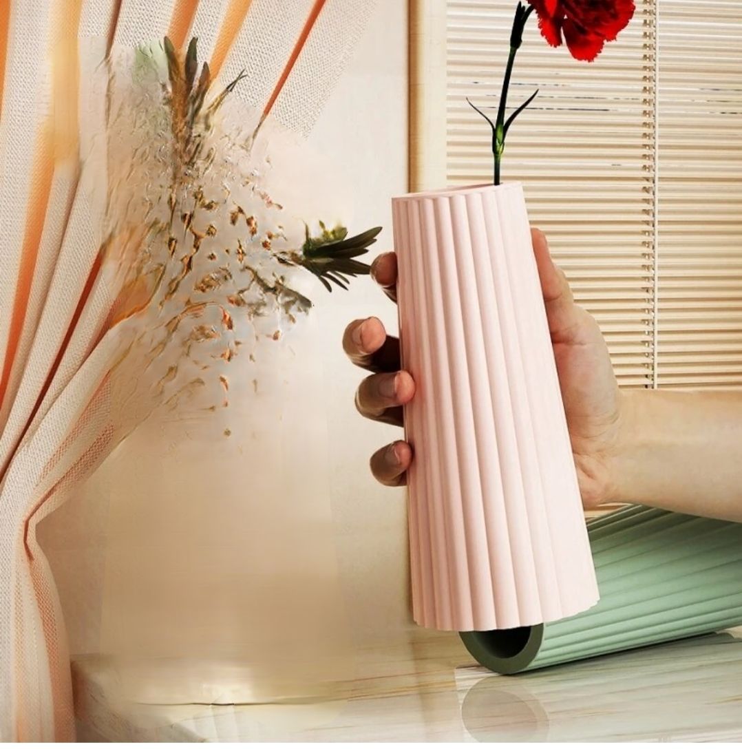 Beautiful Pack of 1 Aesthetic ceramic Vase 18cm | Baby colors | customize your own