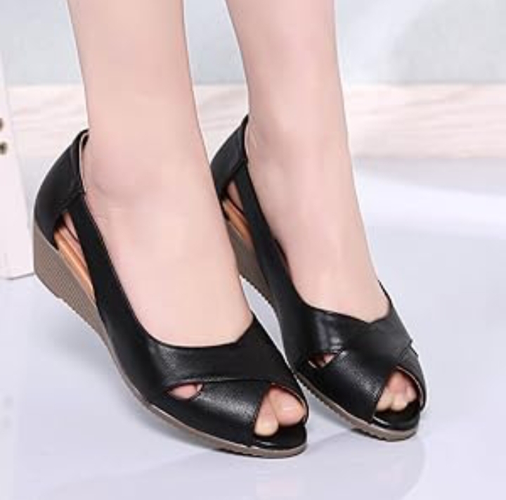 Metro Wedge Sandal for Women, Trendy & Classy, Synthetic Leather
