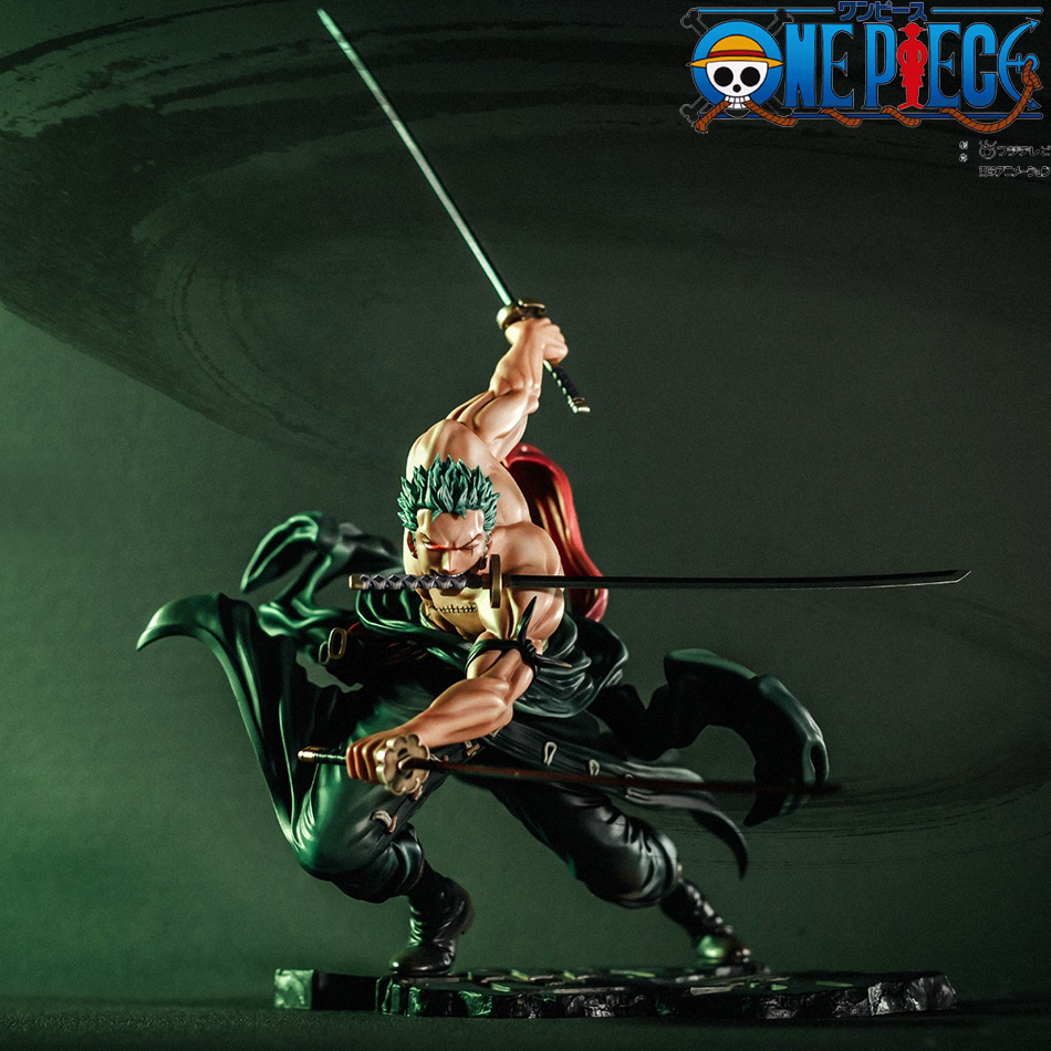New 20cm One Piece Anime Figure GK Roronoa Zoro PVC Action Figure Collection Model Doll Toy  Decoration