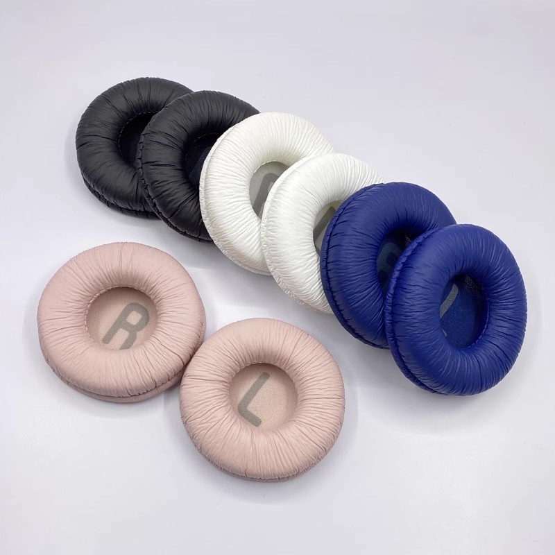 Leather Ear Pads For JBL T450 T500BT Tune600BTNC Black Foam Pad 7cm Headphone Sponge Covers Earpads Cushion Replacement 70mm