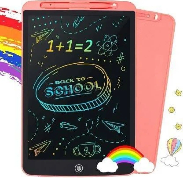 GAZA TOY MULTI  COULOR LCD Writing Tablet Electronic Slate E-writer
Digital Memo Pad Erasable Writing Board
Learning Toys And Gadgets For Educational And
Daily Life Routine Notebook Purpose - 
8.5 Inch
