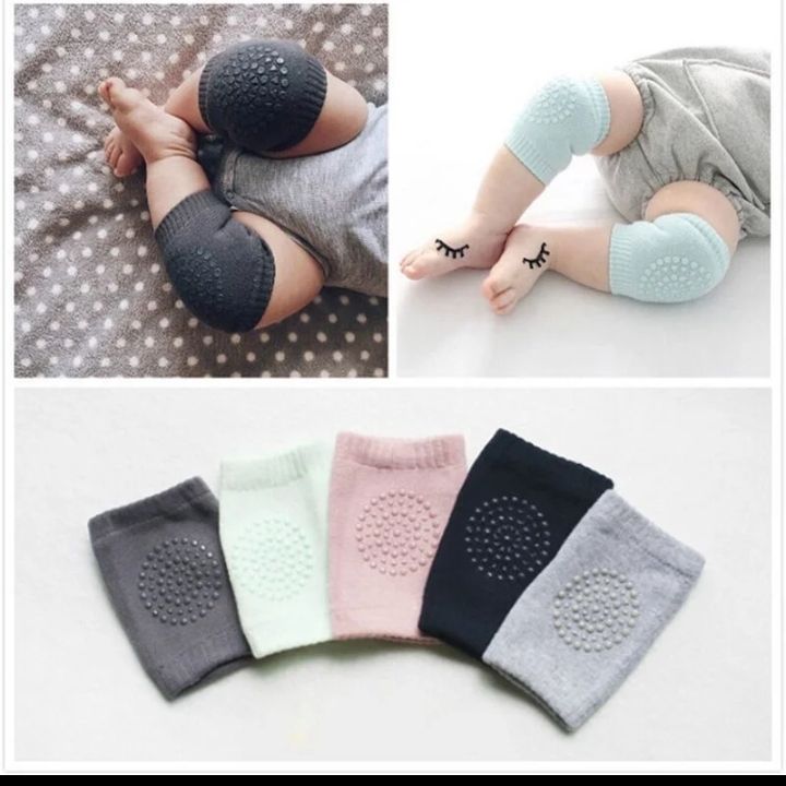 Baby Knee Pads Socks Set for Girls Boys Anti Slip Socks Kid Crawling Safety Floor Sock Leg Knee Protector