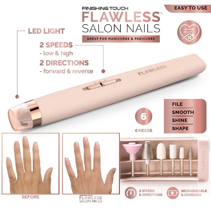 Pro Nail Drill Set: Rechargeable Flawless Salon

Electric Nail Drill with Manicure Pen Shape - Grinding, Acrylic Art, Cuticle Clean, Gel Remover, Nail Art Milling Cutters - Complete Manicure and Pedicure Tools Kit