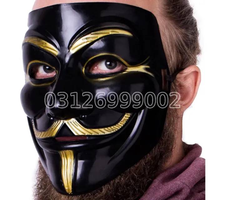 Premium White Hacker Mask | Adjustable Anonymous Mask For Men & Women | Halloween Cosplay