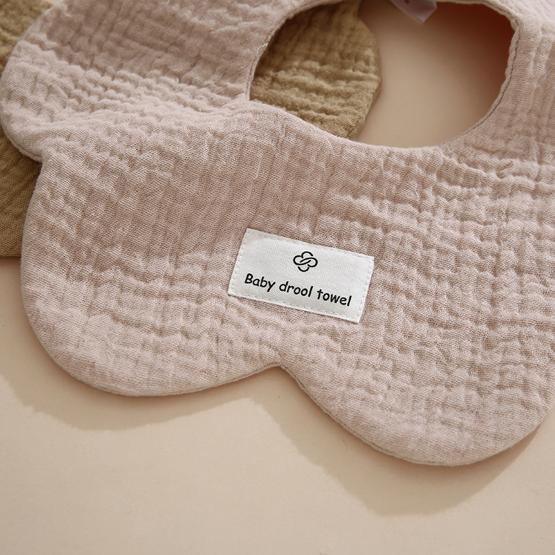 1pcs Cotton Soft Baby Bibs Solid Color Infant Bib Newborn Burp Cloths Bandana Scarf for Kids Boy Girls Feeding Saliva Towel