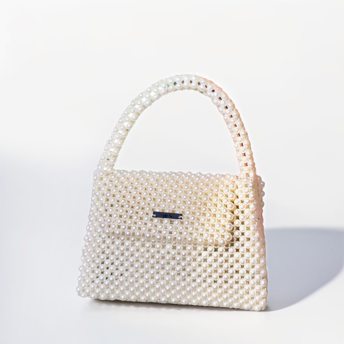 Elegant Pearl Beaded Bag for Women Girls Evening Party Crossbody Handbag