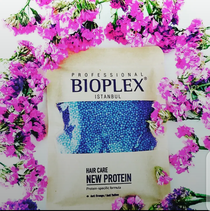 50 Gram Bioplex Blue hair strengthening protein Treatment No Damaged Hair For Bleaching and Colouring Blue Protein Balls