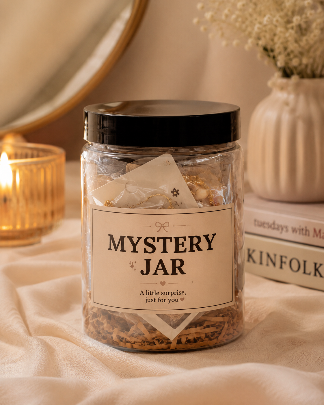 Mystery Jewelry Box Women Jewelry Gift 10/15/20/25/30/35pcs Mystery Jewelry Jar Set Mixed Necklaces Earrings Rings for Women