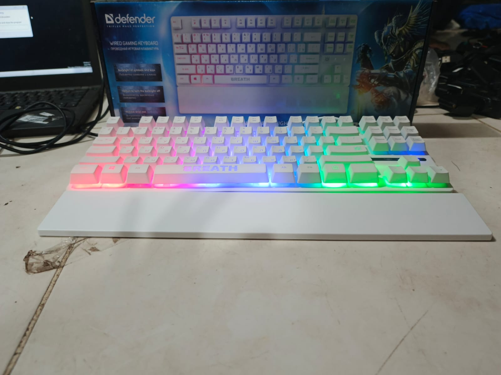 RGB Gaming Keyboard Semi Mechanical Feeling For PC Gaming Typing And Laptop With Cool LED Backlighting