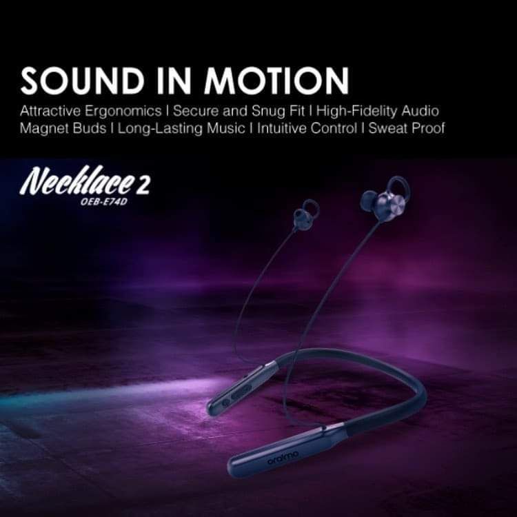 Oraimo Neckband Wireless Earphone Necklace OEB-E74D